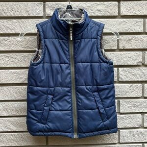 Hatley Dino Fossils Reversible Quilted Puffer Vest Sz 6